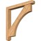 Ekena Millwork Westlake Craftsman Smooth Bracket w/ Offset Brace, Western Red Cedar, 5 1/2"W x 42"D x 42"H BKT0604X42X42WTL04SWR - alternate 1